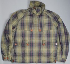 Barbour x Tokito Tartan Blouson Jacket Mens XL Green Check Bomber Blouson
