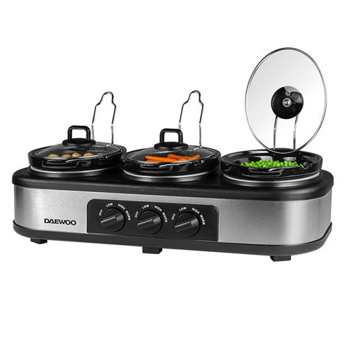 Daewoo triple slow cooker - daewoo,