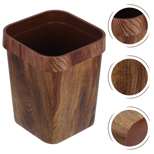 Wood grain recycling bin - recycling,