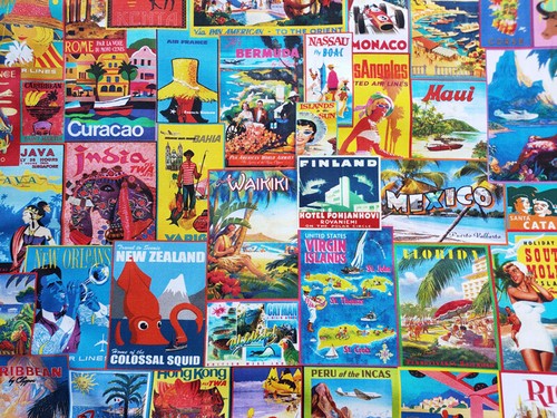Retro postcards world - *,