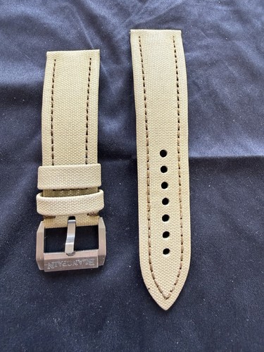 Blancpain 23mm tan canvas with - blancpain,