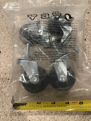 Set new rubber caster - set,