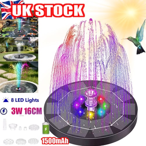 Led solar fountain - led, pump