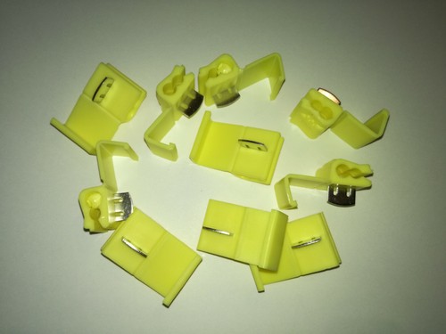 Scotch type clips yellow 10 - type, clips.yellow
