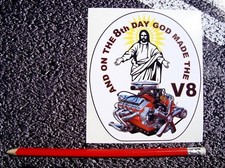 V8 Stickers Funny American Hot