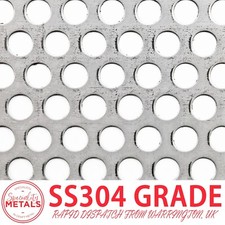 Stainless Steel Round Perforated Mesh | 6mm Hole, 9mm Pitch, 1.5mm Thick