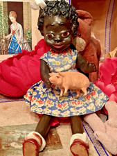 Leo Moss Artist TUTU ~”Mini Moss” Paper Mache Character Art  Doll "Shirley”