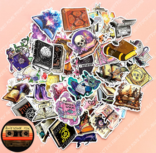 Magic spell books stickers - magic,