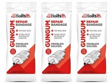 3 x Holts Gun Gum Silencer Repair Bandage Exhaust Band