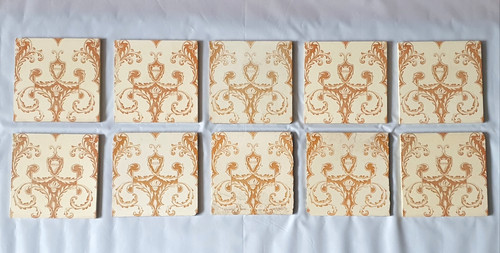 Set fireplace tiles - of, 10