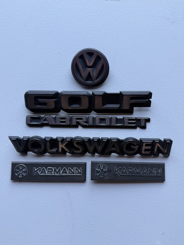 Golf cabriolet badge set - vw,
