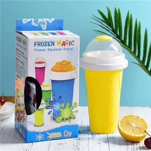 Slushy cup maker squeeze - maker,