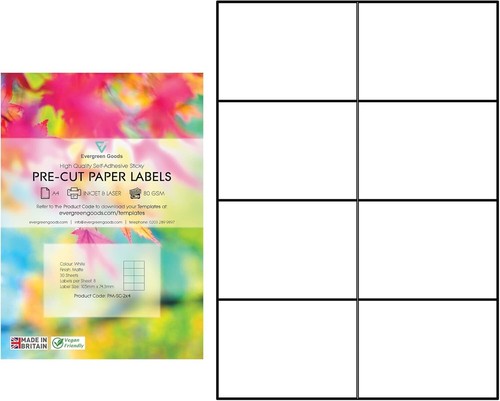 Evg pre cut matte white - a4,