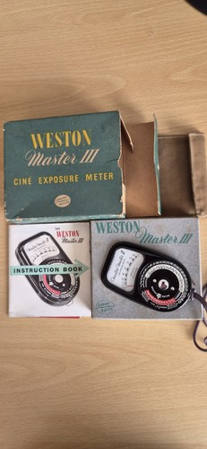 Vintage weston master iii cine - weston,