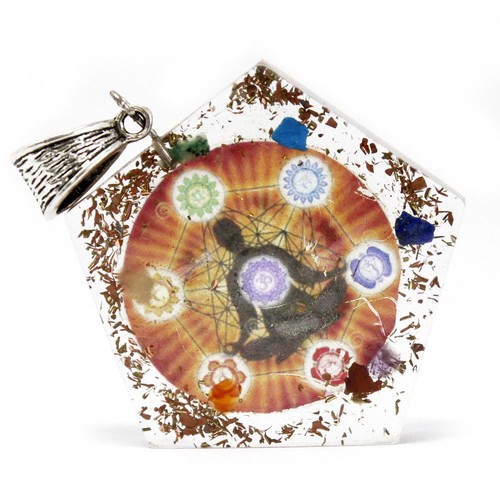 Orgonite power pendant - orgonite,