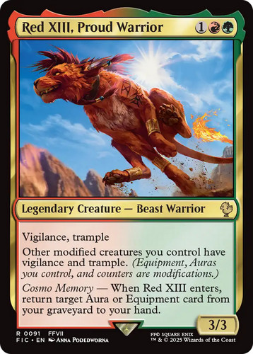 Mtg red xiii proud warrior - mtg,