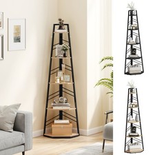 Corner Bookcase, 5-Tier Floor