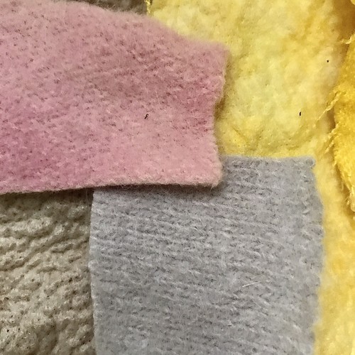 5pc wool angora remnants - wool,