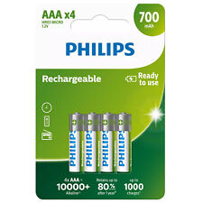 4 x Philips AAA Rechargeable