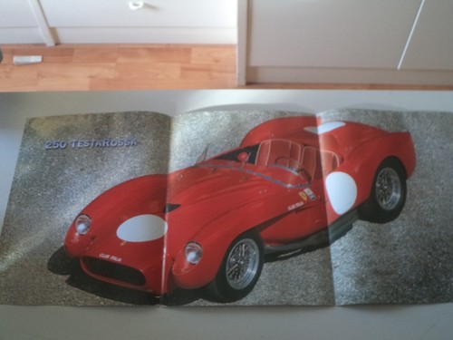 1990s poster ferrari 250 red - poster,