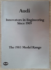 Audi Range Brochure 1983 - 80  100  Coupe  Quattro