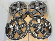 4x GENUINE GLOSS BLACK AUDI A3 VW GOLF MK8 MK6 CADDY TOURAN T4 17" ALLOY WHEELS