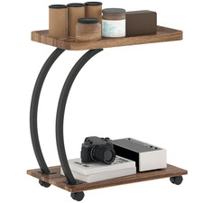 HOMCOM C Shaped Side Table