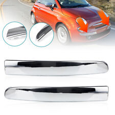 FRONT BUMPER MOLDING LOWER CHROME TRIM COVER LEFT / RIGHT FOR FIAT 500 2007-2015