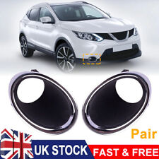 Chrome Front Fog Light Lamp Cover Bezel Trim For Nissan Qashqai J11 2014-2017 UK