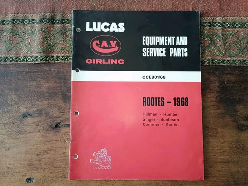 Lucas parts book hillman imp - -,