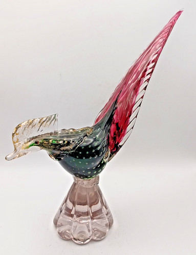 Murano vintage glass pheasant - vintage,