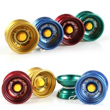 4X Professional Yo-Yo Kids Toy Boys Gift Bundle Bearing Ball Aluminum Magic YoYo