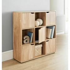 Cube Storage Unit with Drawers & Woven Baskets | 2–9 Tier Modular Shelves