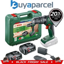 Bosch UniversalImpact 18v Cordless Combi Hammer Drill Power For ALL - 2 x 2ah