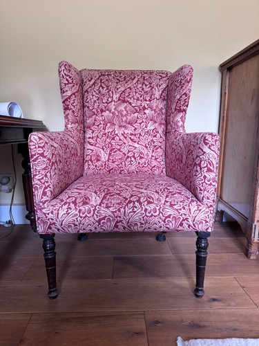Red and white vintage - red, english