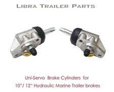 2 hydraulic uni-servo cylinders for 10"/12" hydraulic marine trailer brake 21044