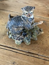 Tdg1 Vintage Border Fine Arts Scottish Wildcat Figurine 1977 Hand Made