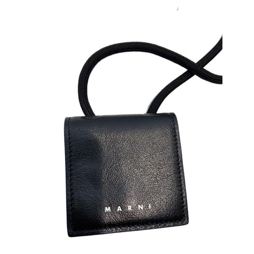 Marni necklace leather blk - marni, necklace/leather/blk/top