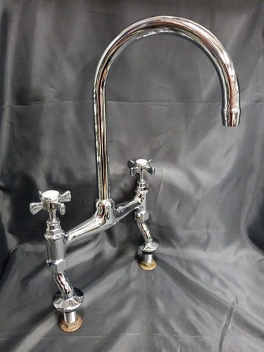 Chrome bridge mixer taps - mixer,