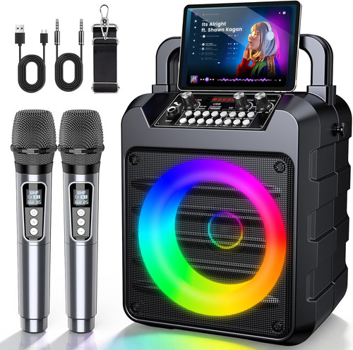 Karaoke machine with - machine,