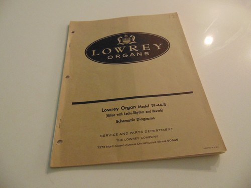 Lowrey organ r - organ, tp-44-r