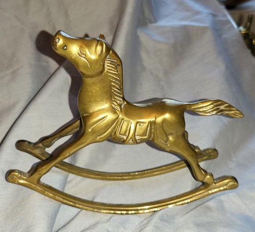 Antique solid brass rocking - antique,