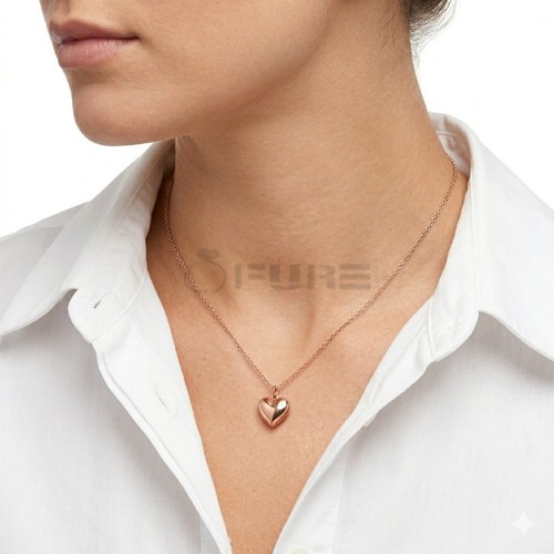 9ct gold rose tiny - 9ct, heart