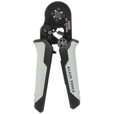 Klein Automatic Ratchet Ferrule Square Wire-End Sleeves Crimping Pliers, 34055