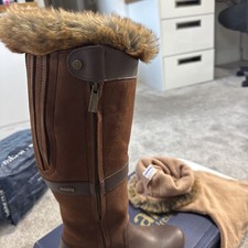 Dubarry Boot Liners Size Medium Suit Circa 6-8 Faux Fur Tops
