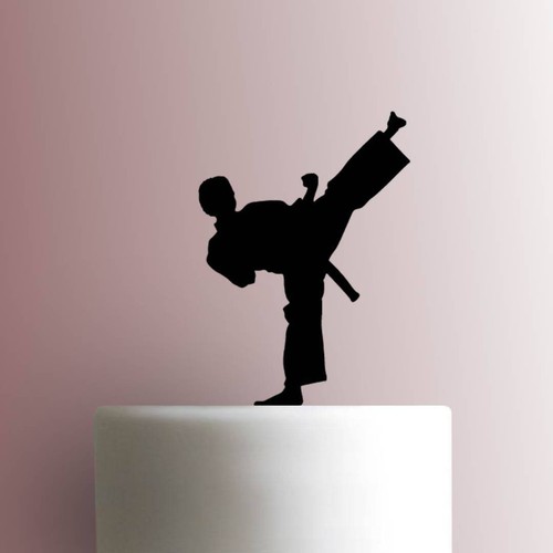 Karate kick acrylic cake - -,