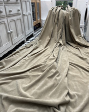 Velvet Curtains, Muted Sage Green  77"W x 99 " L  (3 pairs for sale) - Fab cond.