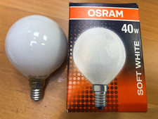 Osram Bellalux Mini-Globe G60 Soft White E14 40W Opal Light Bulb Bella Dimmable
