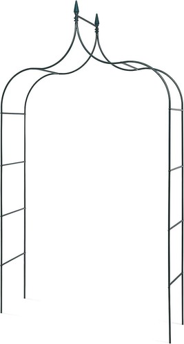 Garden arch black metal - 2.5m,