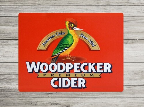 Vintage woodpecker cider - woodpecker, sign
